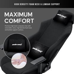 anda seaT Luna - black fabric