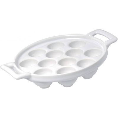 Revol Snail pan 12 holes, white