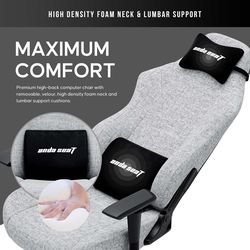 anda seaT Luna - gray fabric