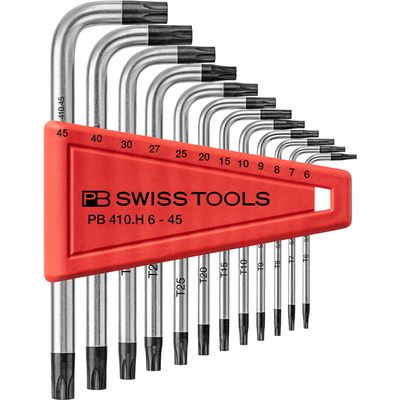 PB Swiss Tools Winkelstiftschlüssel-Set Torx® PB 410.H 6-45