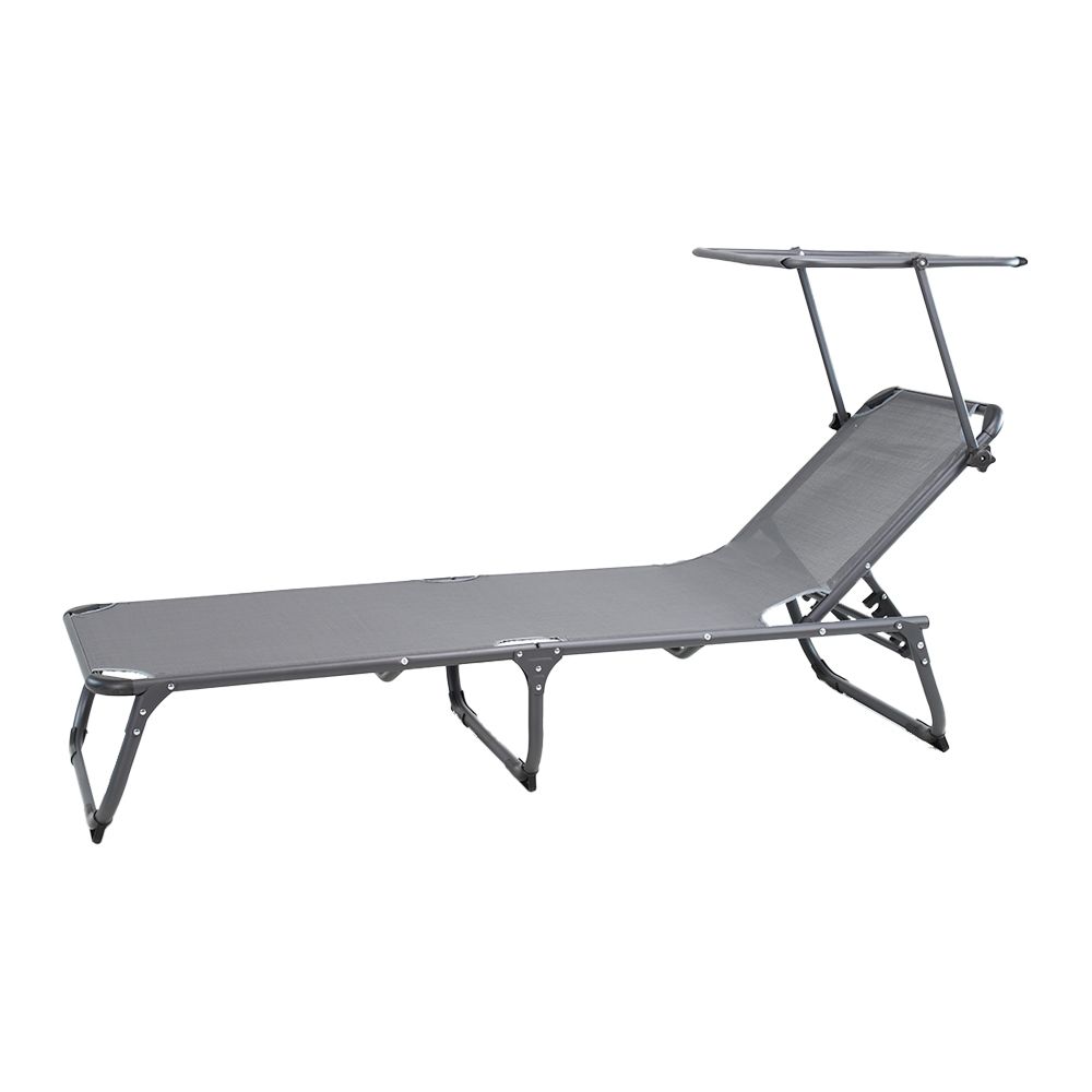 Contini Sun lounger with roof anthracite Bild 1