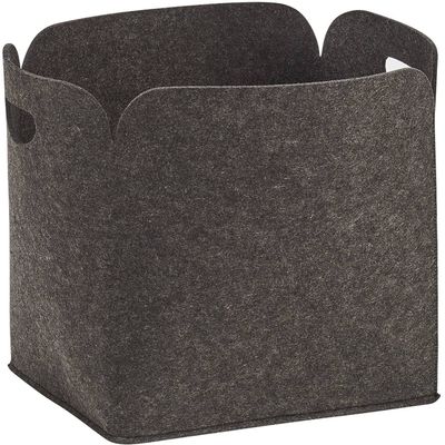 Zeller Present Basket felt anthracite high 30x24x30cm