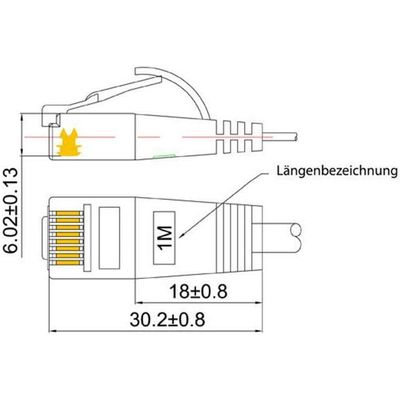 SLIM câble patch Cat 6, UTP, 10 m, vert Bild 6