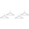 Zeller Present Coat hangers 4 pieces white 43.5cm