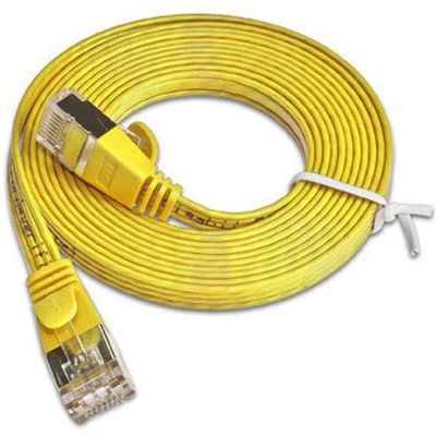 SLIM Cavo patch Cat 6, STP, 10 m, giallo Bild 7