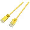 SLIM câble patch Cat 6, UTP, 0.15 m, jaune