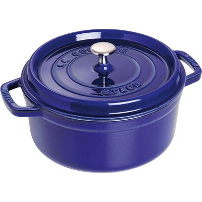 Staub Topf rund dunkelblau 3.8 lt., 24cm