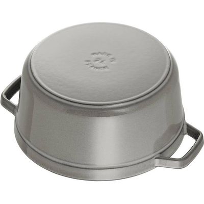 Staub Topf rund grau 6.7 lt. 28cm Bild 2