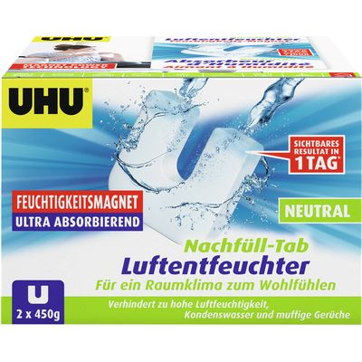 Uhu Nachfülltabs neutral zu Luftentfeuchter, 2x450g