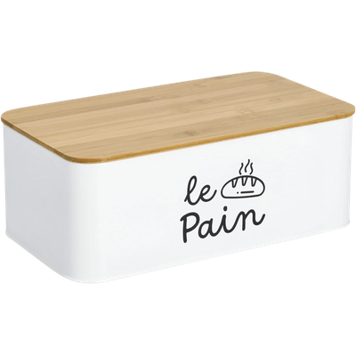 Zeller Present Bread box Le Pain with bamboo lid 33x18.5x12 cm