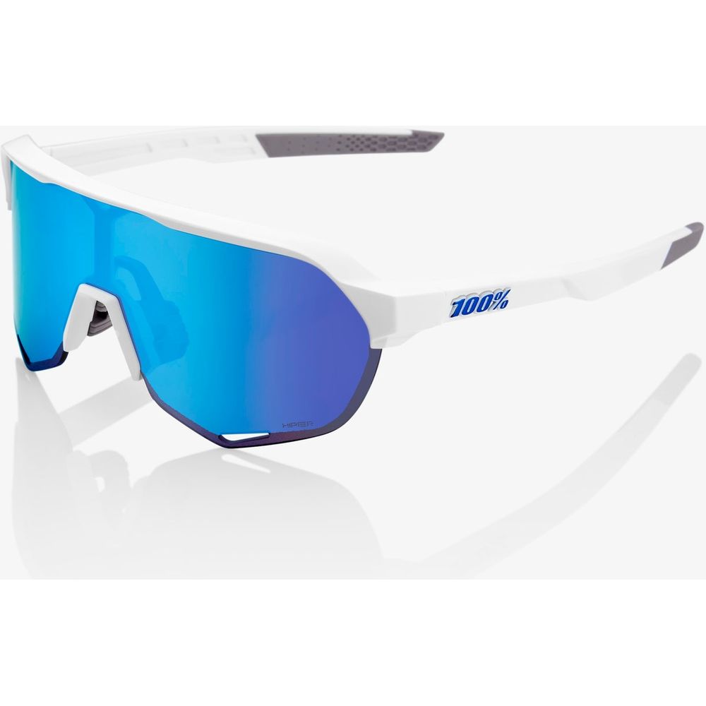 100percent S2 Matte White HiPER Blue Multilayer Mirror Lens Bild 1