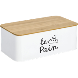 Zeller Present Cestino per pane Le Pain con coperchio in bambù 33x18,5x12 cm