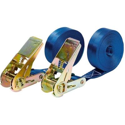 Span Set Lashing strap duopack 5m 25mm blue with ratchet