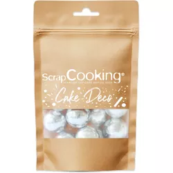 Scrap Cooking Schoko Perlen Silber XXL 55g