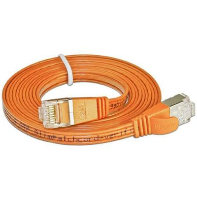 SLIM patchkabel  Cat 6, STP, 0.15 m, Orange