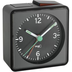 TFA Analog alarm clock PUSH black