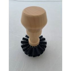 3 Beans Sieve support cleaning brush, round, black bristles, 58mm