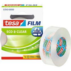 TESA Ruban adhésif Eco &amp; Clear 19 mm x 33 m, transparent