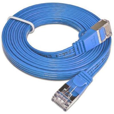 SLIM patchkabel  Cat 6, STP, 0.25 m, Blau Bild 2