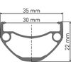 DT Swiss U 663 Jante DB 20&quot; 30 32L thumb 0