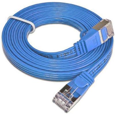 SLIM patchkabel  Cat 6, STP, 0.25 m, Blau