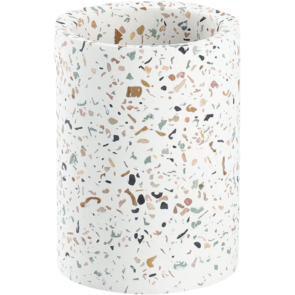 Zeller Present Terrazzo toothbrush tumbler ø 8.2x11 cm Bild 1