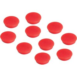 Franken Haftmagnet Ø 24 mm, 10 Stück, Rot