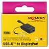 Delock adapter usb type-c - displayport 4k, mit schlüsselanhänger thumb 1