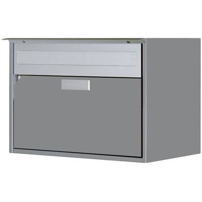 Huber Letterbox Alu400 gray-green RAL 9007