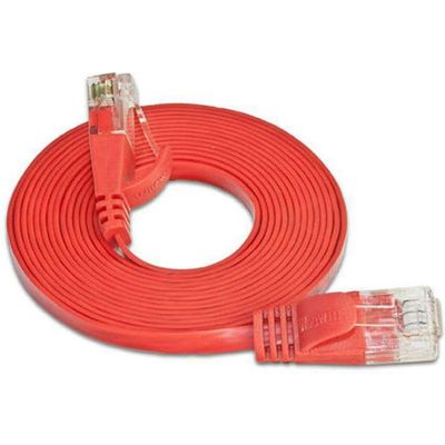 SLIM patchkabel Cat 6, UTP, 25 m, Rot