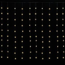 Ekström LED light curtain outdoor with stars 100 LED 225x200cm