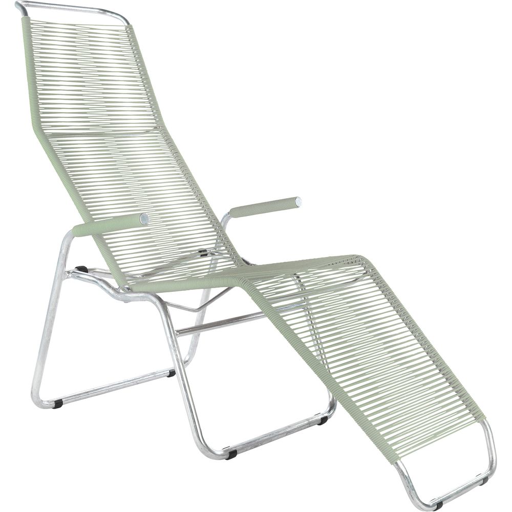 Schaffner Lounger Brissago spaghetti weave with runners pastel green Bild 1