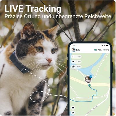 Tractive GPS CAT Mini in Dark Blue - Traqueur GPS pour chats performant