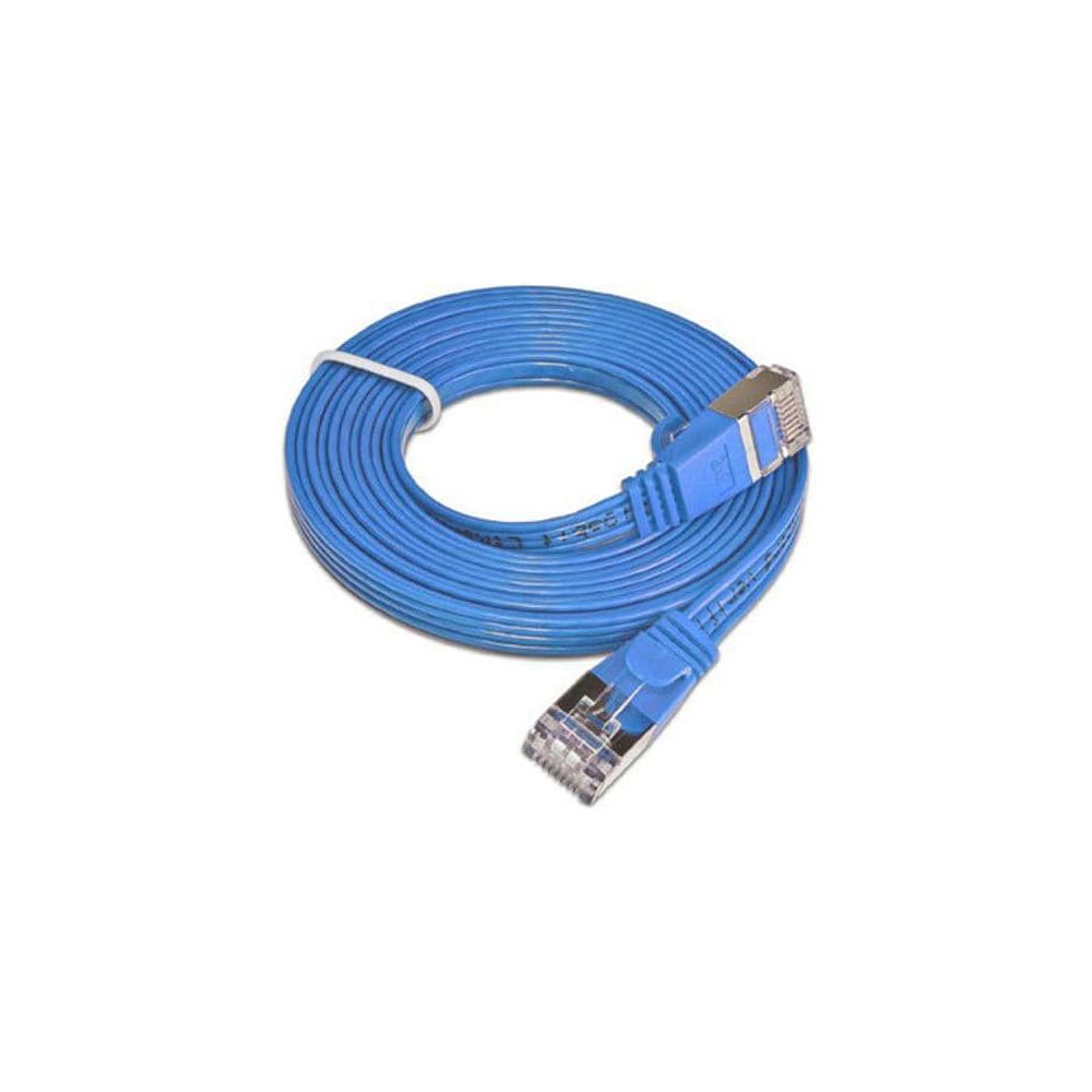 SLIM patchkabel  Cat 6, STP, 0.25 m, Blau Bild 1