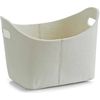 Zeller Present Basket oval felt gray 31.5x19x21cm thumb 0