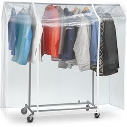 Tatkraft Lawyer protective cover 130x160x60 cm with 2 zippers for clothes rack