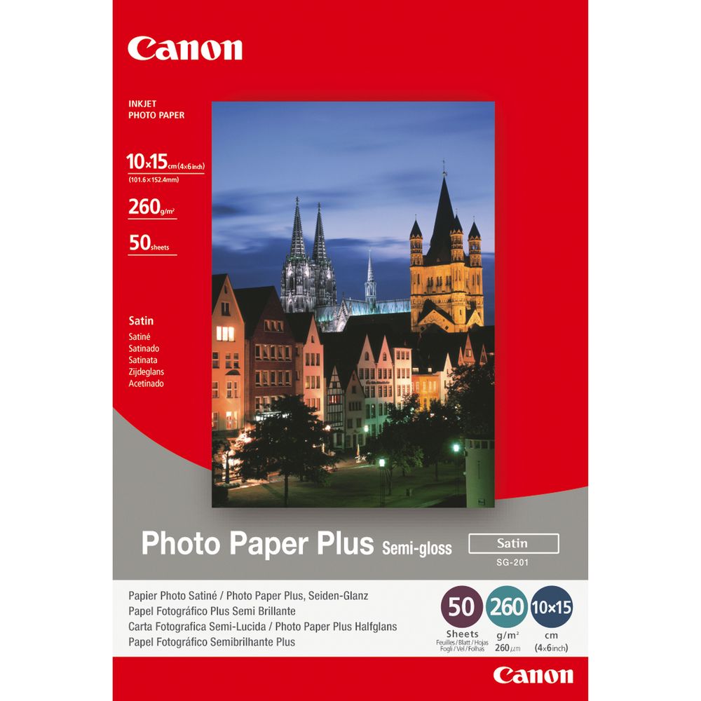 Canon fotopapier 10 x 15 cm 260 g/m² 50 stück Bild 1