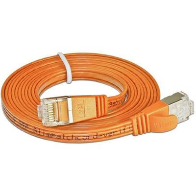 SLIM patchkabel  Cat 6, STP, 0.75 m, Orange