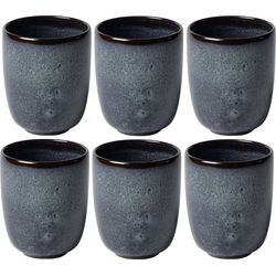 Villeroy & Boch Kaffeetasse Lave 6er Set, Grau