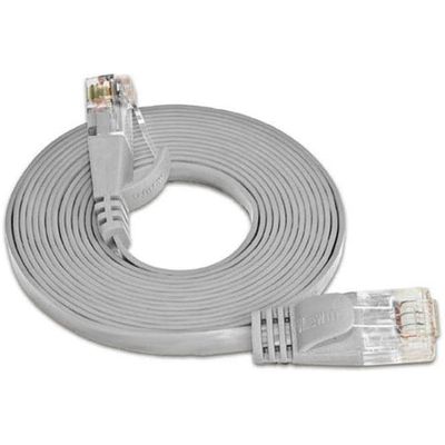 SLIM patchkabel Cat 6, UTP, 5 m, Grau