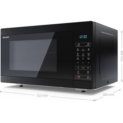 Sharp YC-MG51E-B Micro-ondes combiné 25 litres 900W noir Bild 3