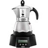 Bialetti macchina per caffè espresso moka timer argento nero 3 tazze thumb 2