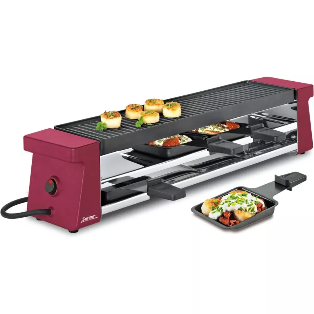 Unbekannt Various Others Raclette oven for 4 pers. red with aluminum grill plate Bild 1