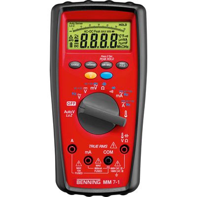 Benning Digital-Multimeter MM 7-1 inkl. 2 Mikrobatterien 1.5V Bild 3