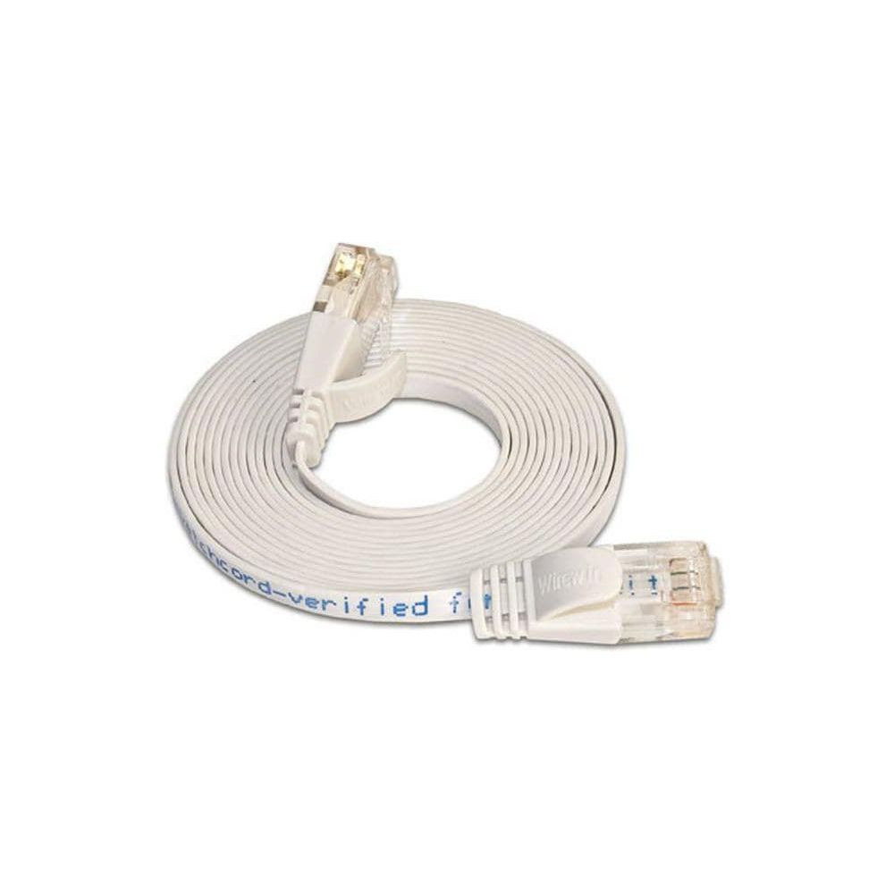 SLIM patchkabel Cat 6, UTP, 3 m, Weiss Bild 1