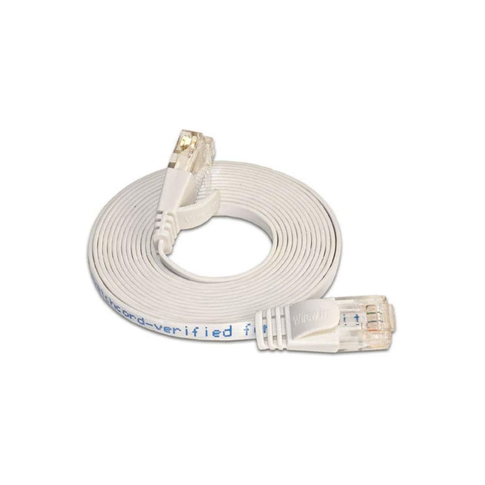 SLIM câble patch Cat 6, UTP, 0.15 m, blanc Bild 1