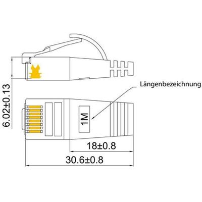 SLIM câble patch Cat 6, STP, 0.25 m, vert Bild 4