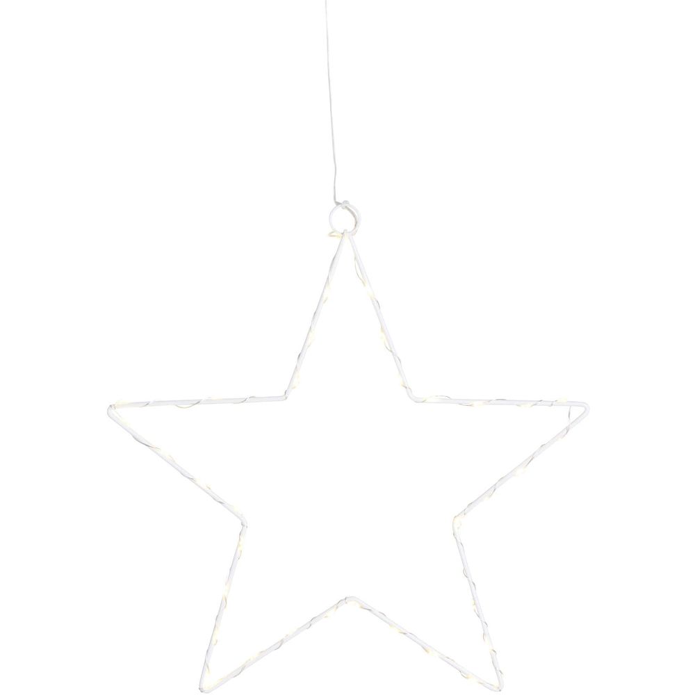 LED-Stern Liva Star Small White 40 warmweiße LED-Tropfen