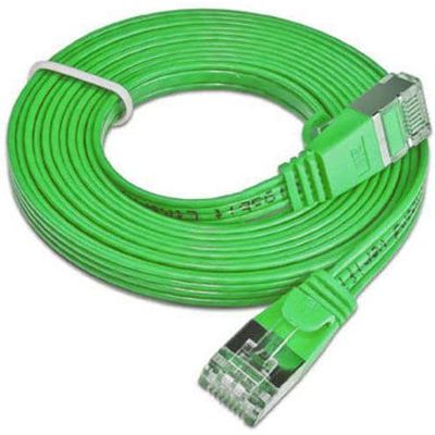 SLIM câble patch Cat 6, STP, 0.5 m, vert Bild 4