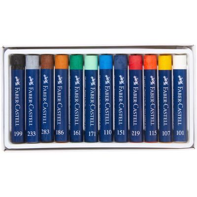 Faber-Castell - Oil Crayons - Cardboard Box of 12